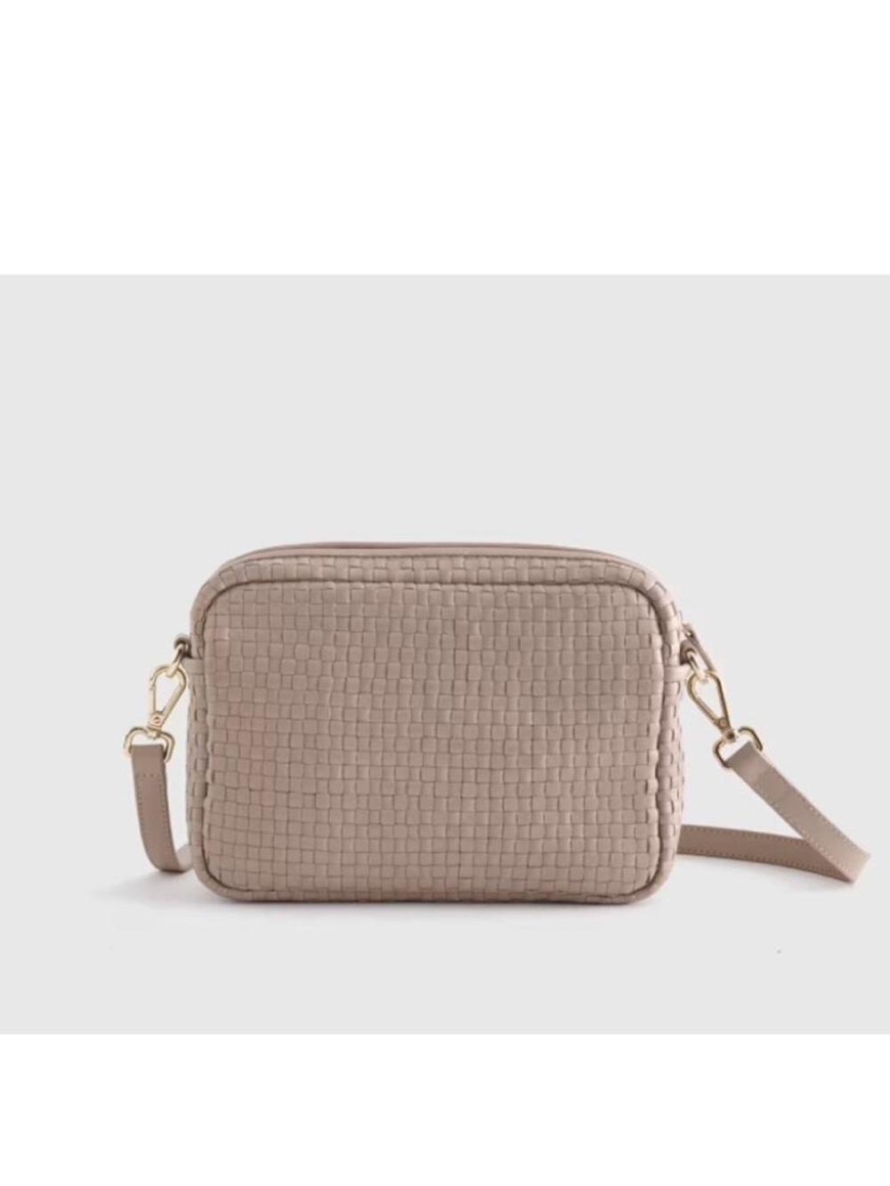 ELIE BEAUMONT LONDON Woven Leather Crossbody Purse Bag Made In Italy